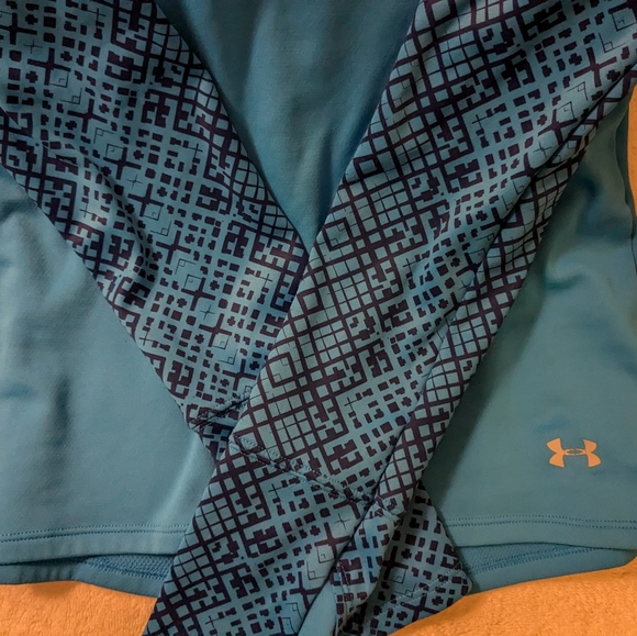 Two Under Armour fitted partial-zip performance sweatshirts S - Picture 5 of 14